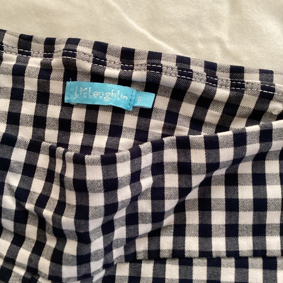 J McLaughlin gingham black, white pants. - Picture 3 of 11